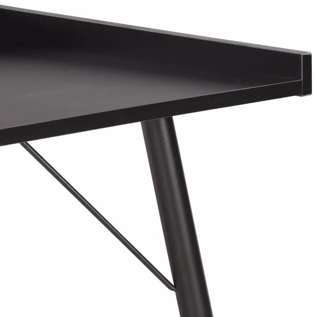 Berkfield Home Modern Black Corner Desk W/D/H: 90 x 50 x 79 cm – 4