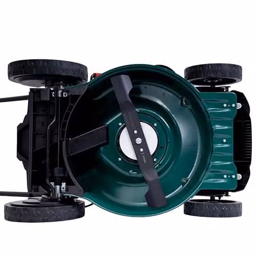 Webb 40V Brushless Self-Propelled Lawnmower in Green with 2 x 4Ah Rechargeable Batteries, Charger, Collection Bag and Mulching Kit, Cutting Width: 47 cm – 9