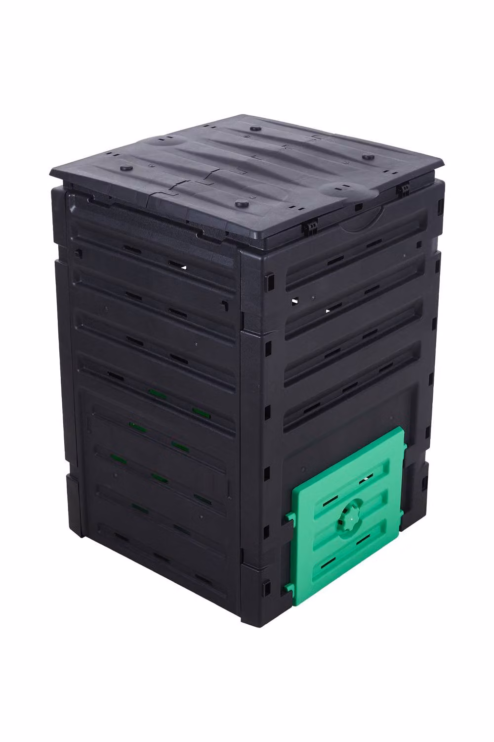 Living and Home 450L Green Plastic Garden Compost Bin with Flip Lid – 3