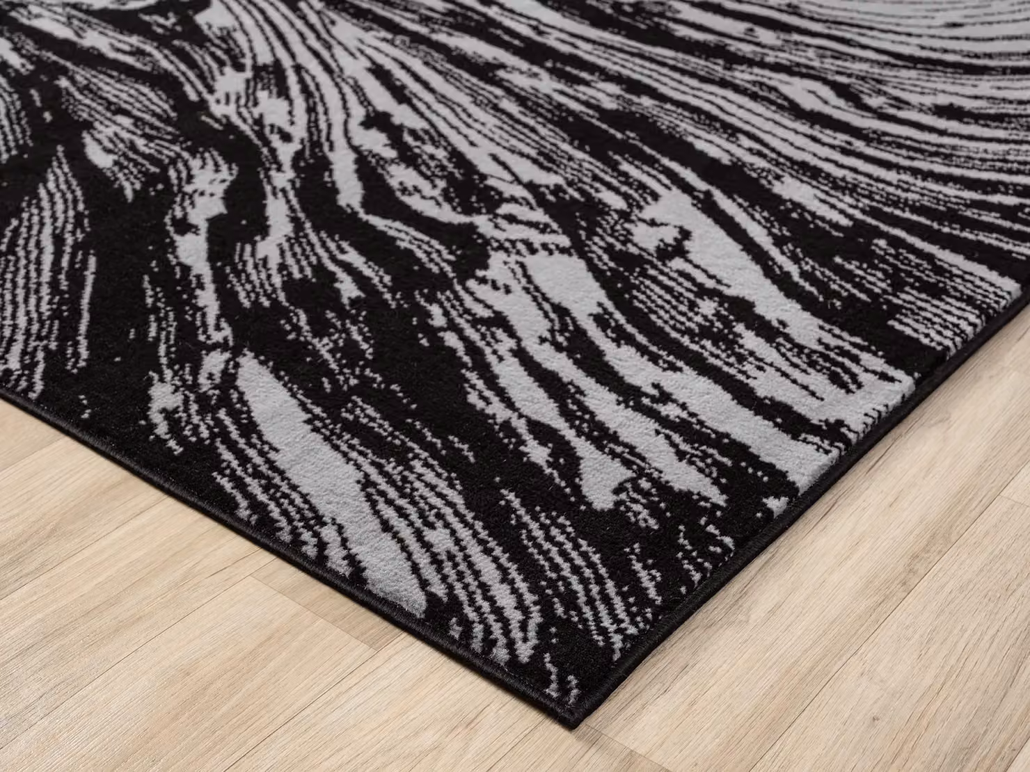 Desire Rugs Obsidian Modern Low Pile Grey Abstract Area Rug W: 200 cm, D: 290 cm – 5