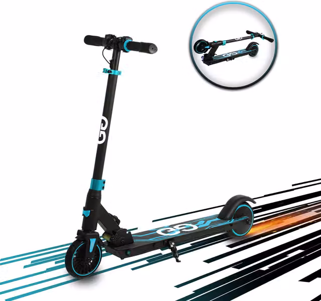 Gift Gadgets Midnight Blue X2 Electric Scooter for Teenagers 8-16 Years Old
