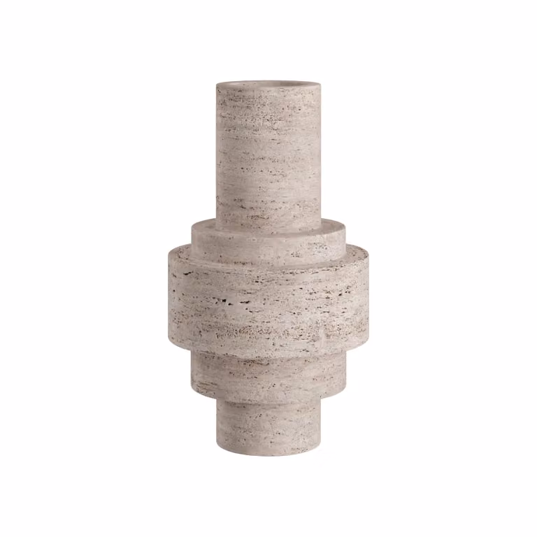 Dome Deco ETNA Stone Centrepiece in Beige