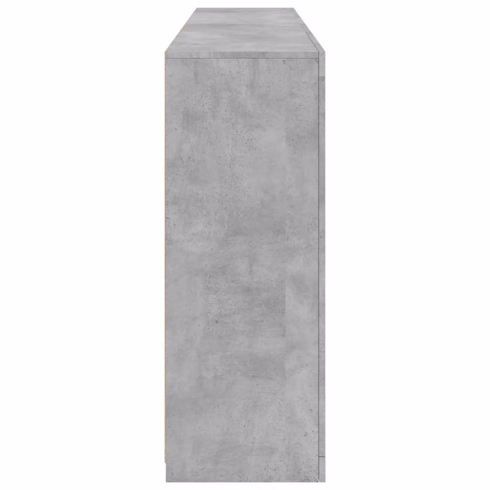Berkfield Home Modern Sideboard with Integrated LED Lights in Concrete Grey, W: 181.5 cm, D: 37 cm, H: 100 cm – 5