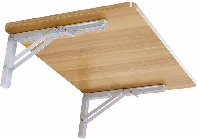 Havendro Folding Wall-Mounted Table and Shelf in Beige – 1
