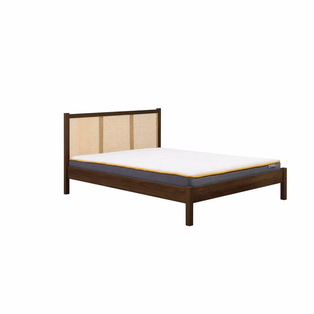 Birlea Croxley Rattan Bed Frame in Walnut Brown, King Size 150cm – 4