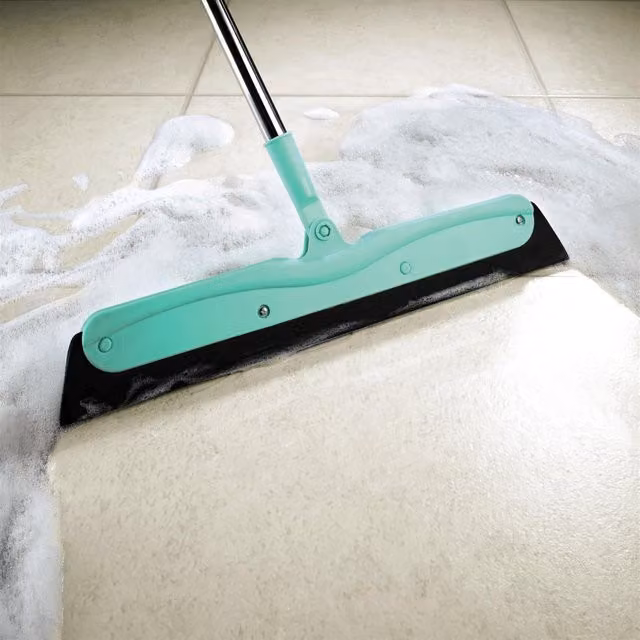 mysmartbuy Multi-function Magic Broom with 38.5 cm Rotating EVA Foam Squeegee Head and 93 cm Long Handle in Blue and Multicolour