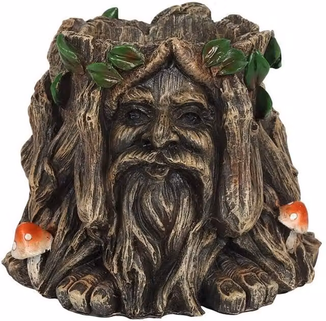 KDMK See, Speak, Hear No Evil Planter Pot in Green and Brown Plastic