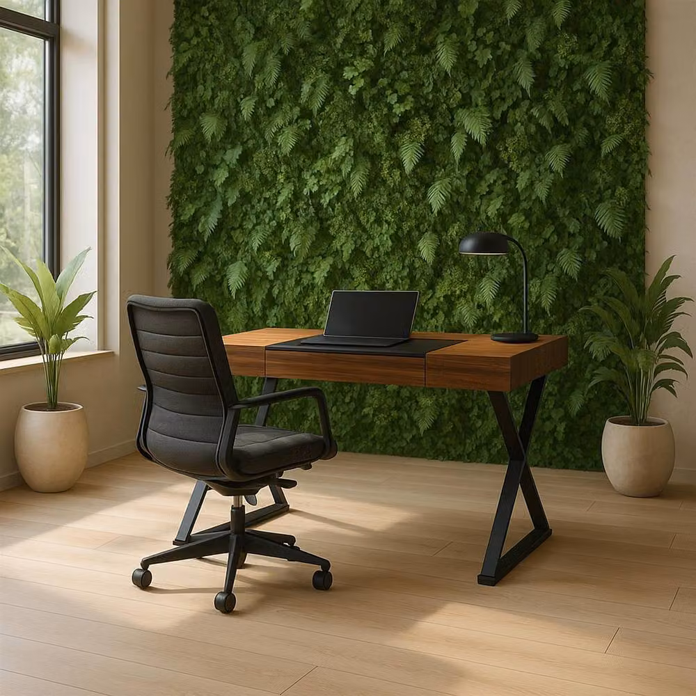 Centurion Supports ADONIS Ergonomic Home Office Computer Desk in Gloss Walnut and Black – 3
