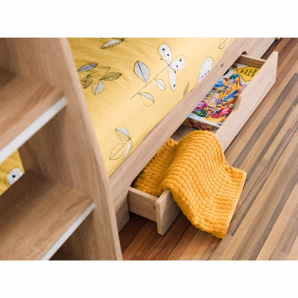 Cheshire Ironwood Sonoma Oak Bunkbed in Brown, Single 90 x 200 cm – 3