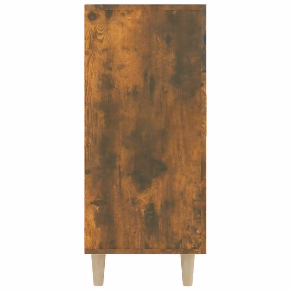 Berkfield Home Smoked Oak Sideboard in Brown, W/D/H: 90 x 34 x 80 cm – 4