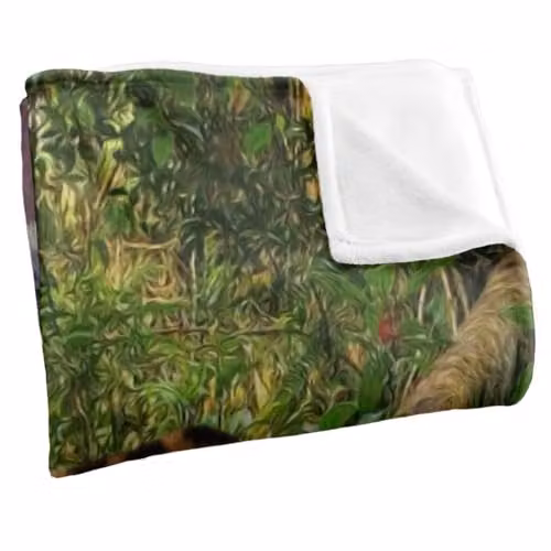 JQ Licensing Jlo Leopard Hunting Super Soft Silky Touch Fleece Throw Blanket, Multicolour, W: 91 cm, D: 147 cm – 3