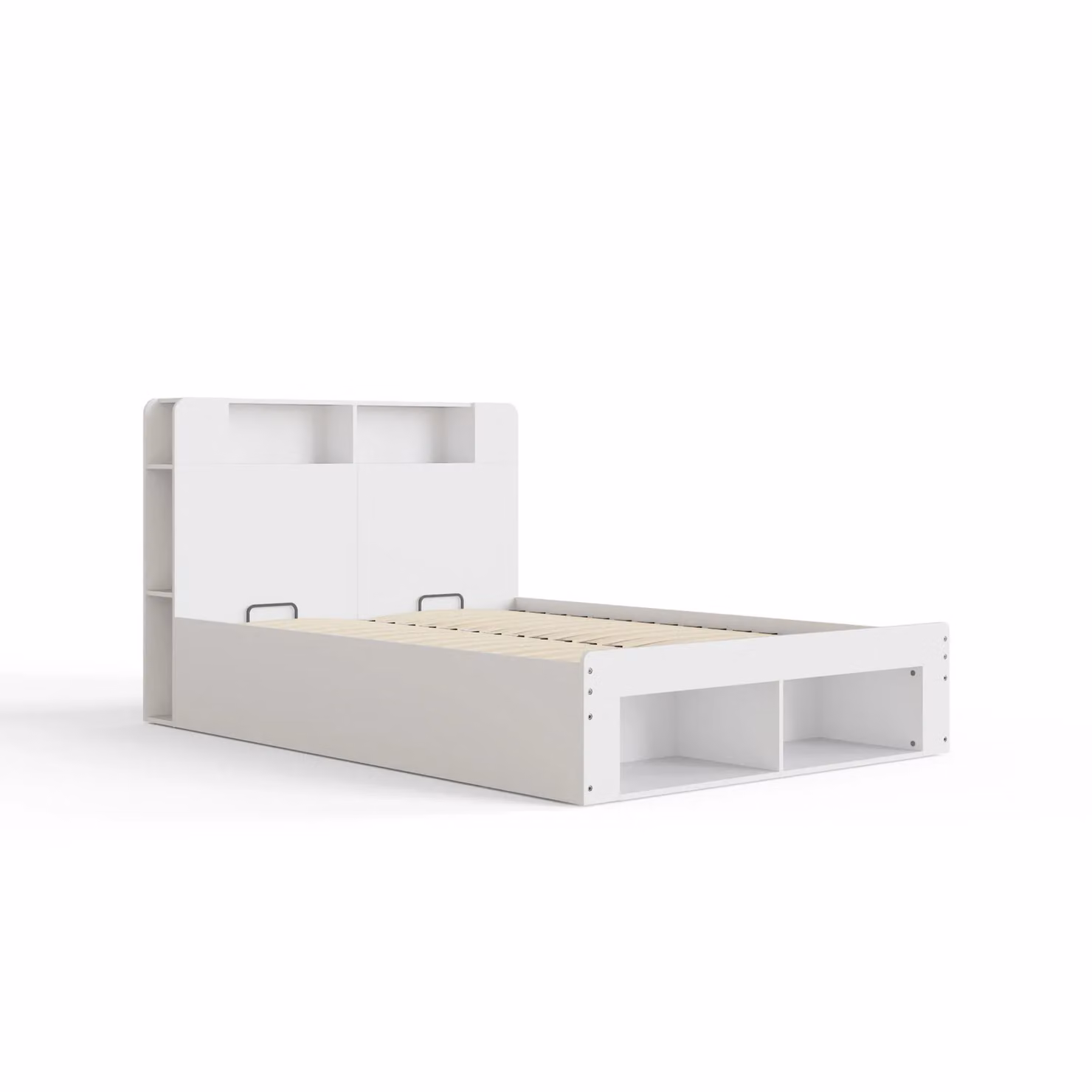 GFW Anya White Modern Ottoman Bed Frame with Integrated Storage, W/D/H: 180 x 200 cm – 3
