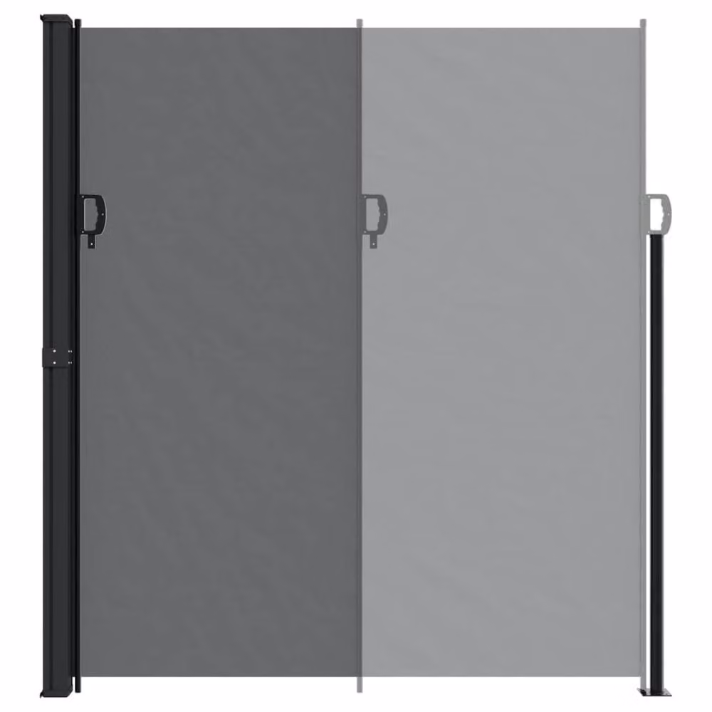 Berkfield Home Retractable Wall-Mounted Side Awning in Black Polyester, W/H: 300 x 220 cm – 4