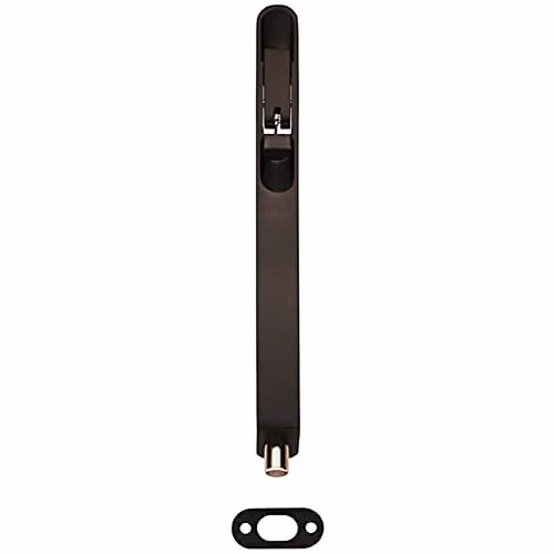 Loops 8 Inch Lever Action Concealed Flush Bolt with Radius Forend, Matt Black, 204 x 20 mm – 1