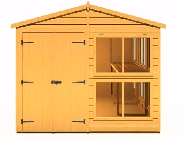 Shires Sun Hut 8 x 12 Feet Potting Shed in Brown, W244.8 x D357 x H222.5 cm