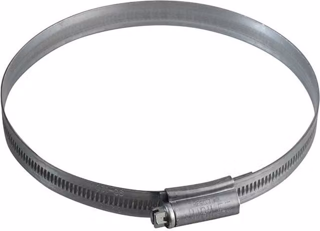 Jubilee Zinc Plated Steel Hose Clip in Metallic Silver