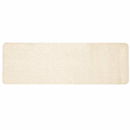 My Mat Non-Slip Washable Shaggy Pile Runner in Beige and White, W: 67 cm, L: 200 cm