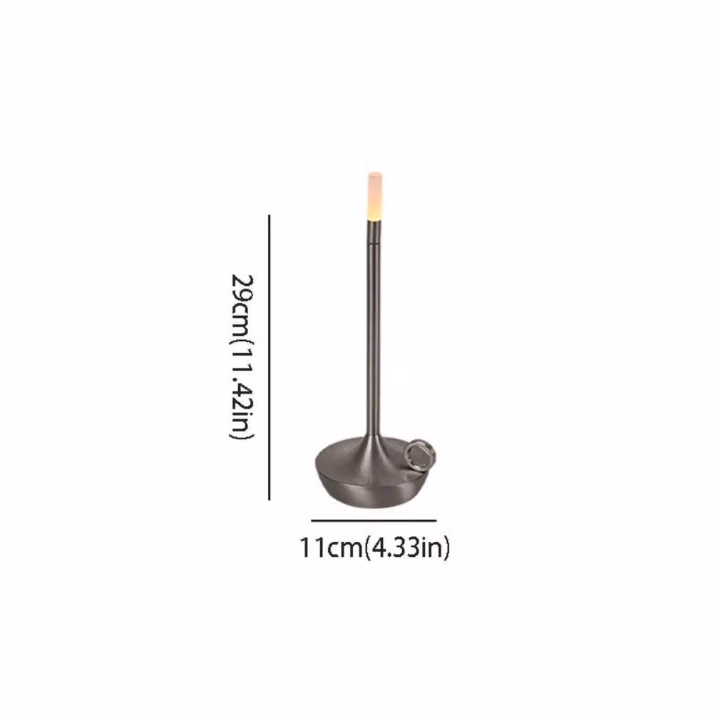 PAWNORA Silver LED Taper Candle Charging Bar Tabletop Lamp – 2