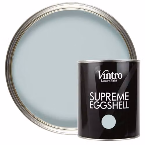 Vintro Harewood Blue/Green Eggshell Paint for Interior and Exterior Walls, Wood and Trim, 1 Litre