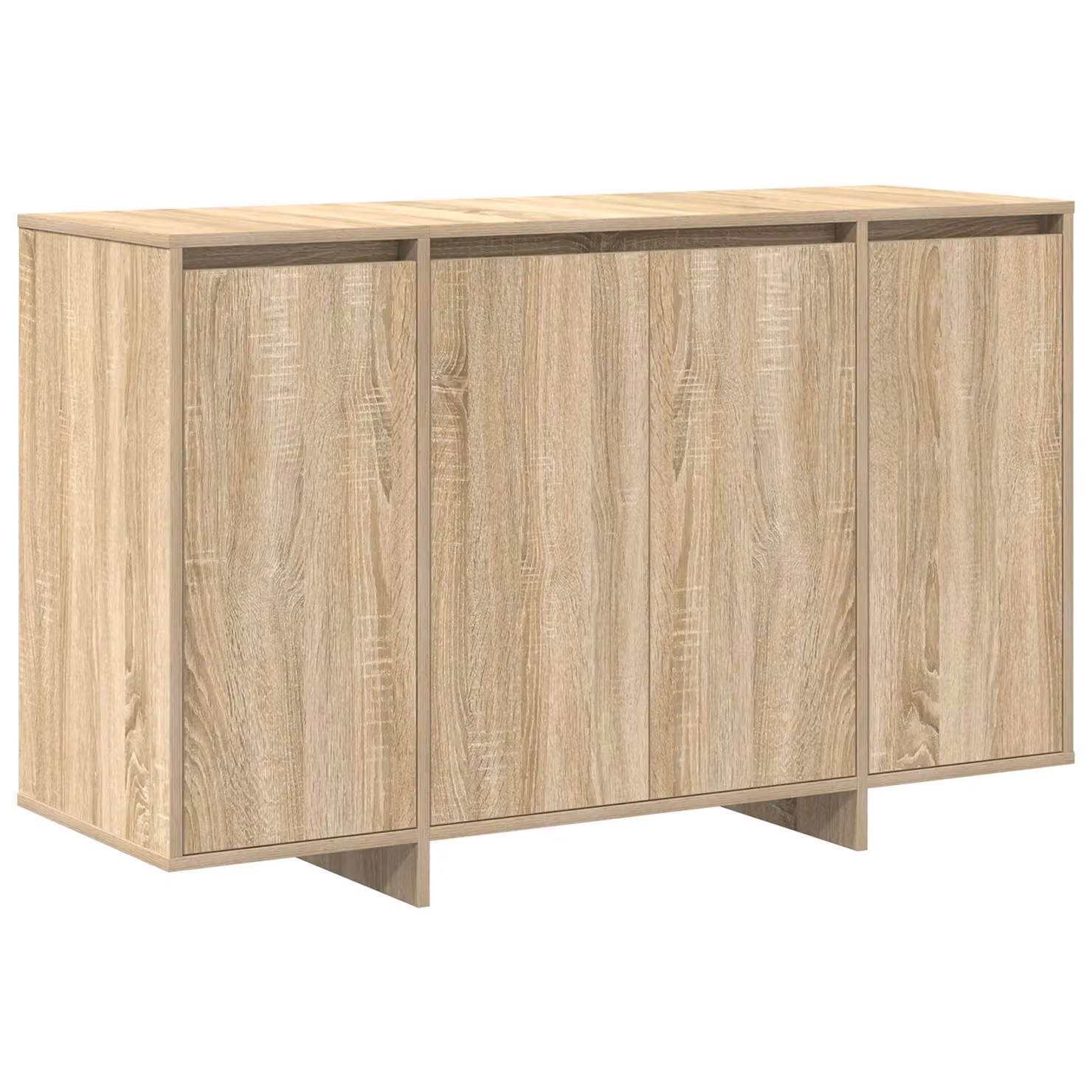 Berkfield Home Sonoma Oak Sideboard in Beige, W/D/H: 120 x 41 x 75 cm – 2