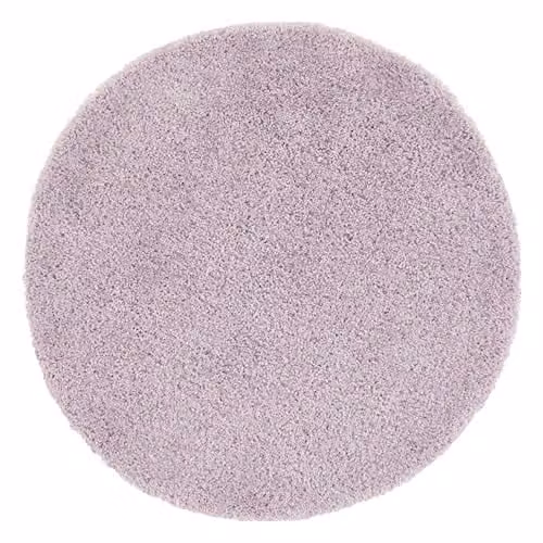 Phoenox Textiles Limited Origins Chicago Round Hand Tufted Rug in Soft Lilac and Baby Pink, Diameter: 133 cm
