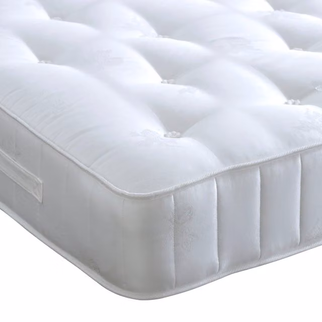 Bedmaster Crystal 1400 Pocket Sprung Mattress in White, W/D/H: 90 x 190 cm