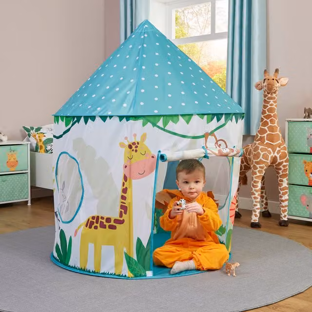 Liberty House Toys Kids Jungle Play Tent in Green and Multicolour