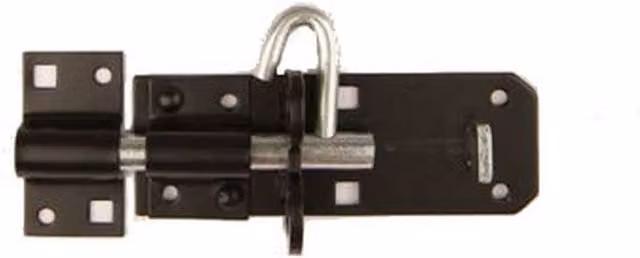 Securit Black Door Add Lock Padlock Bolt – 1