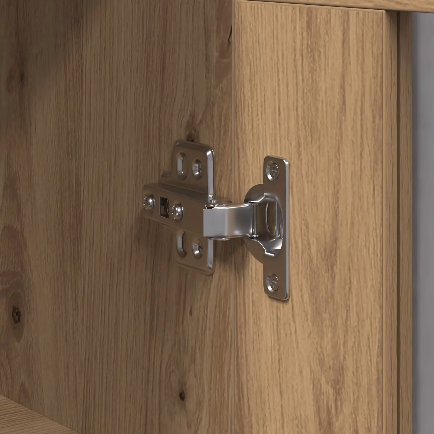 Berkfield Home Set of 2 Wall Mounted Modern Cabinets in Brown Artisan Oak with Glass Doors – 3