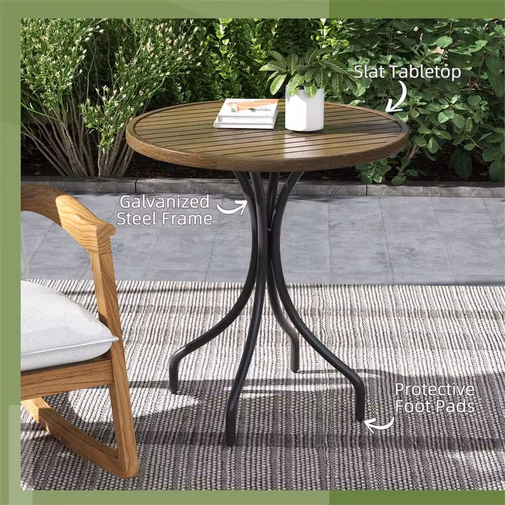EONLION Brown Modern Garden Table – 3