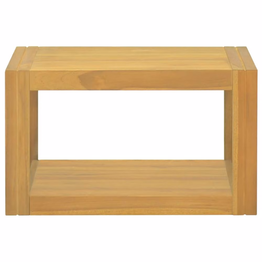 Berkfield Home Wall-mounted Bathroom Cabinet in Brown Solid Teak Wood, W/D/H: 60 x 45 x 35 cm – 2