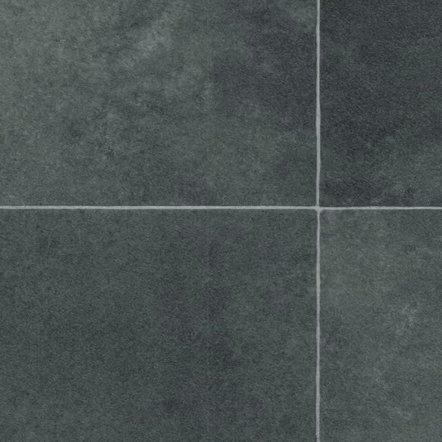 Vinyl Flooring UK Black Stone Tile Effect 2.0mm Sheet Vinyl, W 400 cm x H 400 cm
