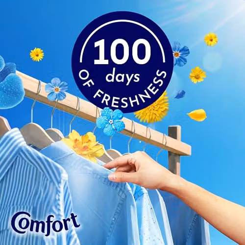 Comfort Sunshiny Days Fabric Conditioner with Motion-Activated Fragrance Technology, 4.8 l – 3