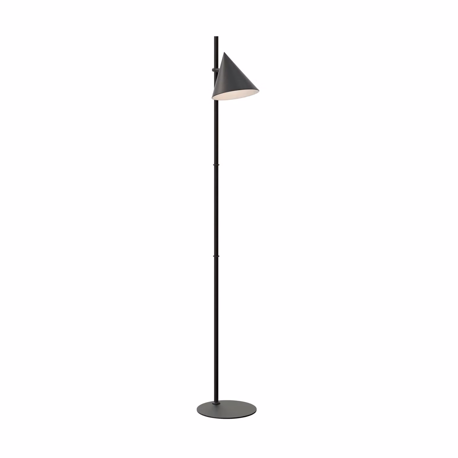 Dôme Deco ALBERTI Modern Metal Floor Lamp in Black