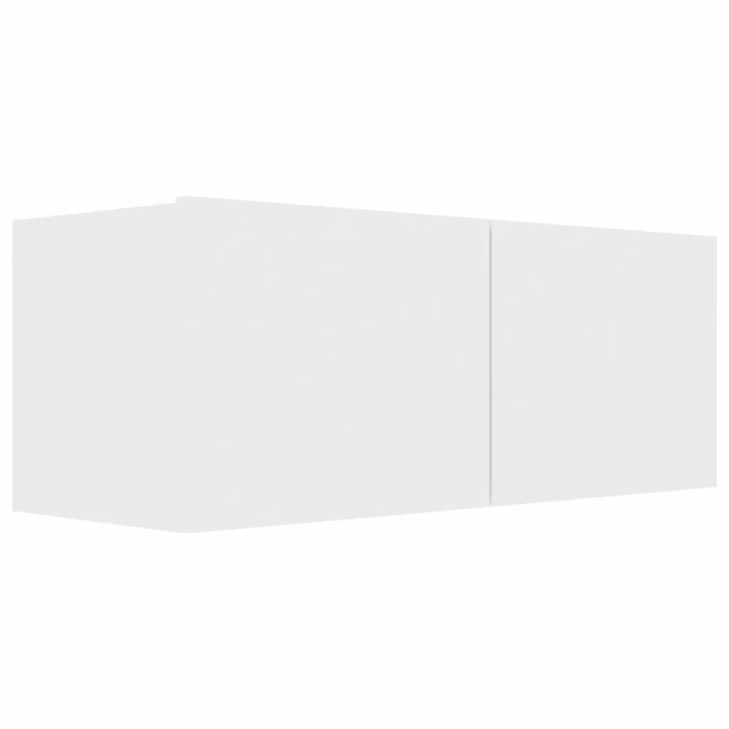 Berkfield Home White TV Cabinet in Engineered Wood W/D/H: 80 x 30 x 30 cm – 1