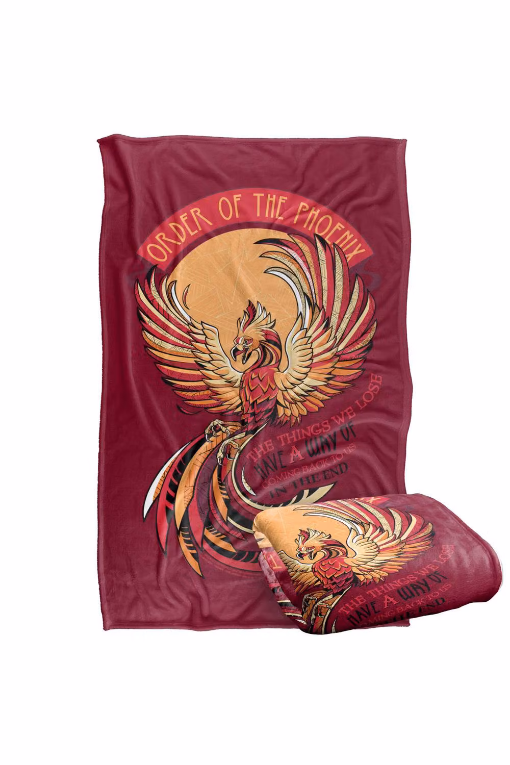 Warner Bros. Harry Potter Mosaic Order of the Phoenix Super Soft Fleece Throw Blanket, Multicolour – 7