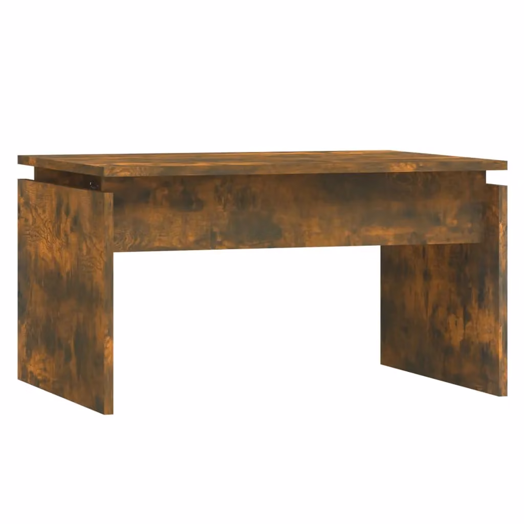 Berkfield Home Smoked Oak Coffee Table in Brown, W: 68 cm, D: 50 cm, H: 38 cm – 2