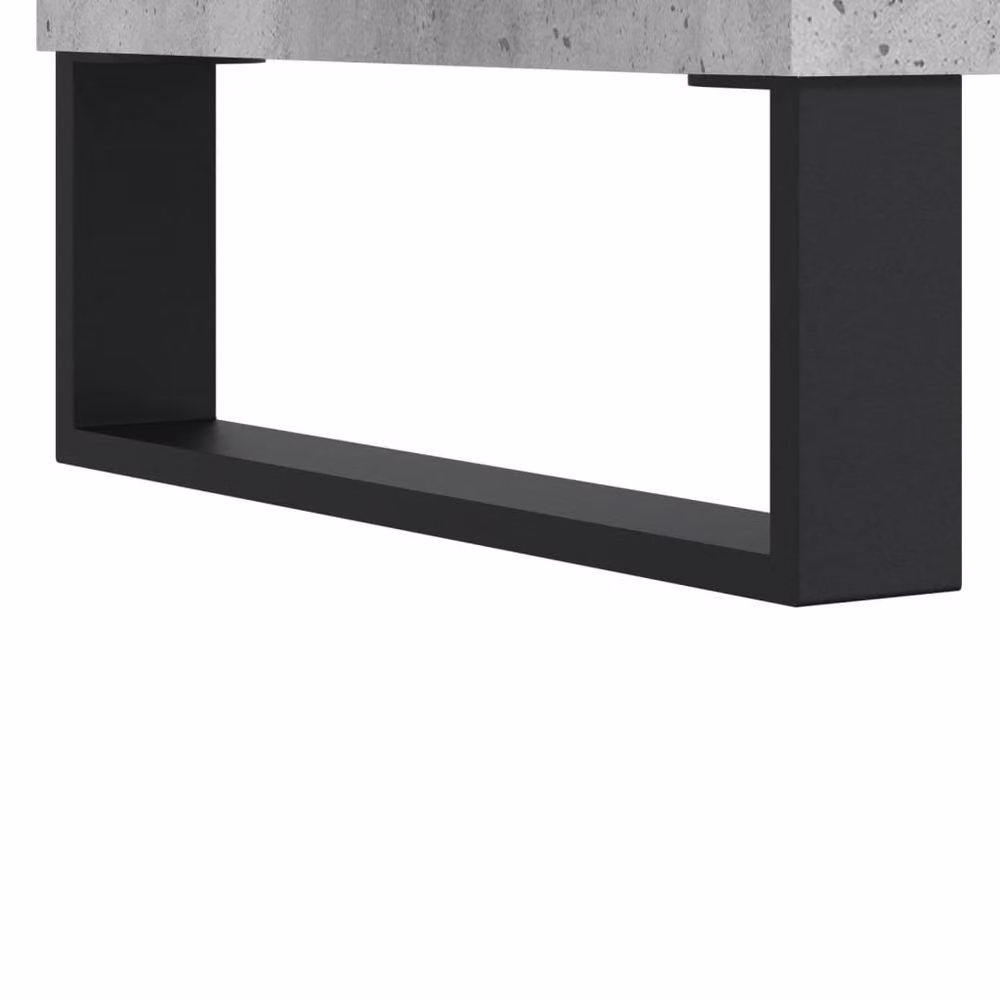 Berkfield Home Coffee Table in Concrete Grey, W/D/H: 90 x 60 x 35 cm – 4