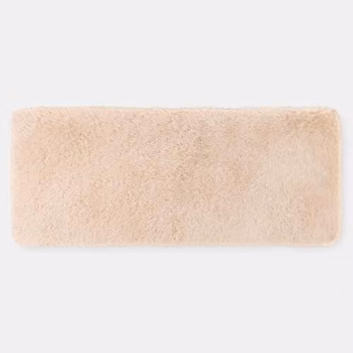 OHS Soft Fluffy Faux Fur Runner Rug in Sand, W/D/H: 60 x 150 x 1 cm – 2