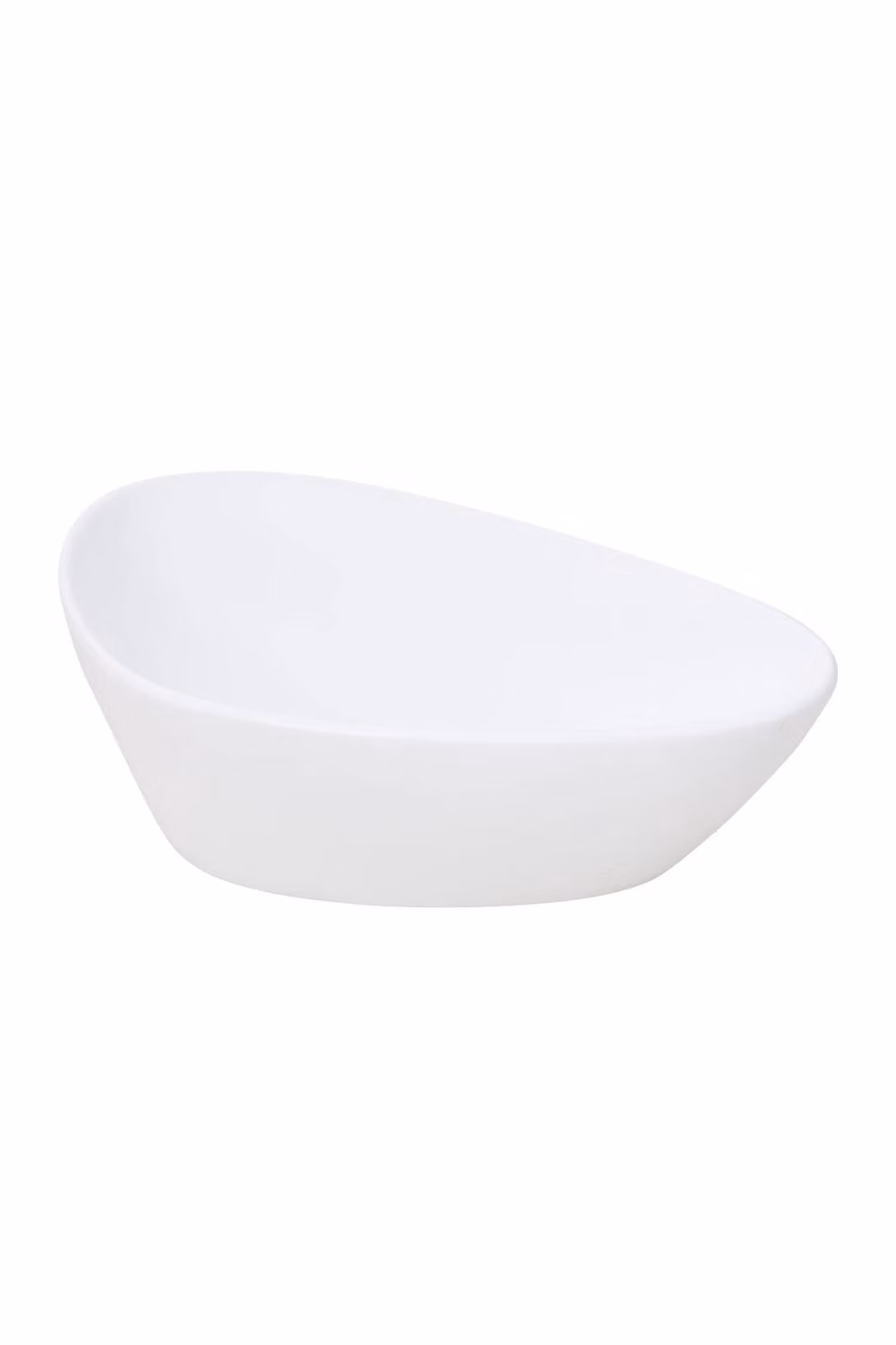 Living and Home Oval Ceramic Countertop Washbasin with Waste Kit in White – 3