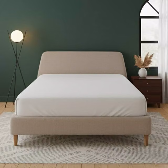 Snug City White Flannelette Double Fitted Sheet, Extra Deep 40 cm, Made from Soft Brushed Cotton