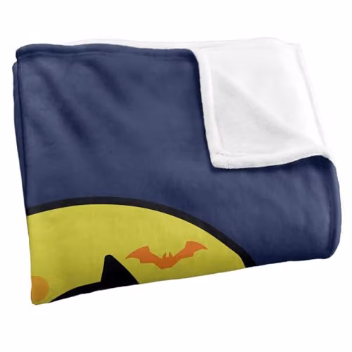 LOGOVISION The Batman (2022) Batmobile Wheelie Chibi Super Soft Fleece Throw Blanket, Multicolour, W: 91 cm, D: 147 cm – 2