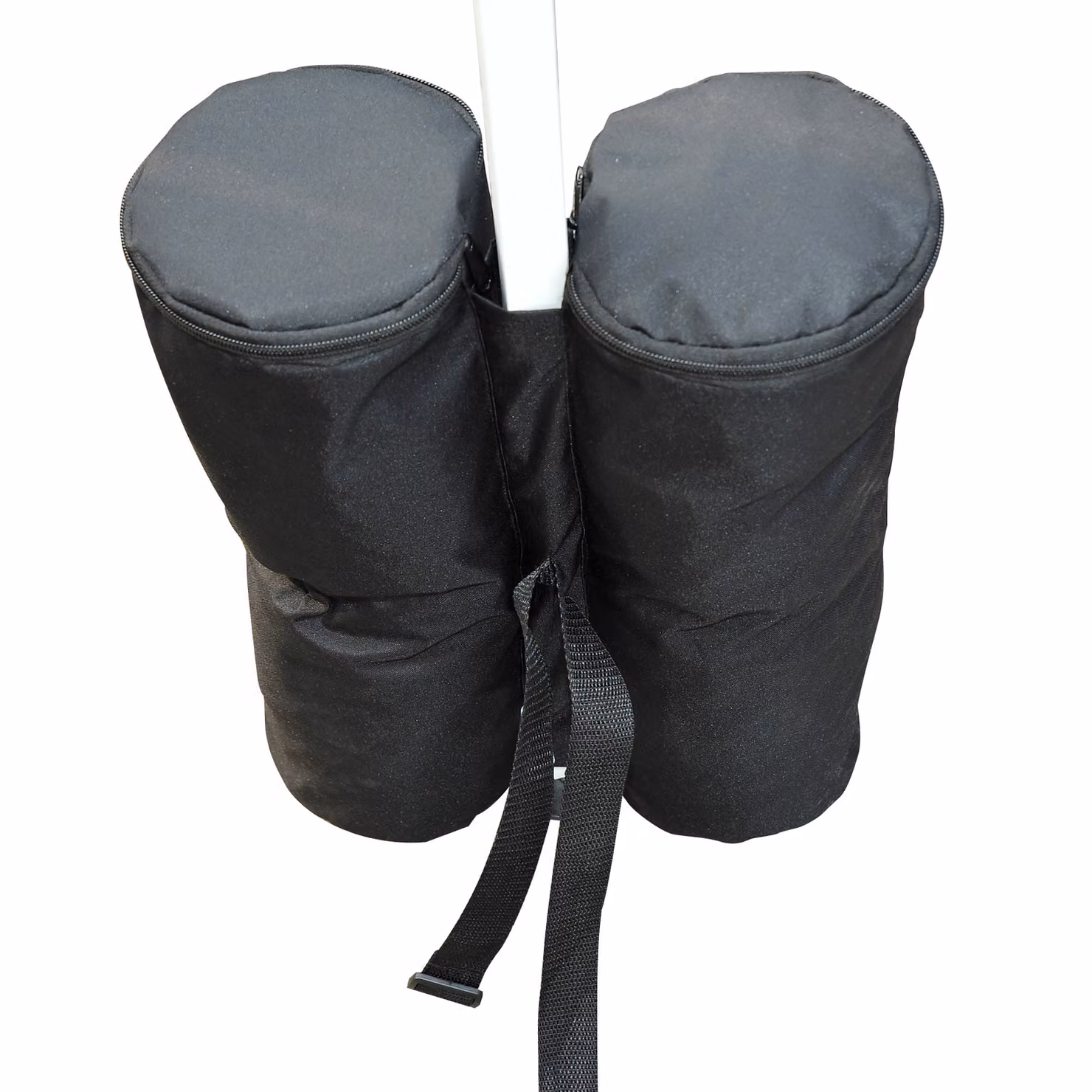 Outsunny Heavy Duty Gazebo Sand Bag Weights, 4-Piece Black Nylon Leg Weights for Marquee and Tent Canopy Base – 7