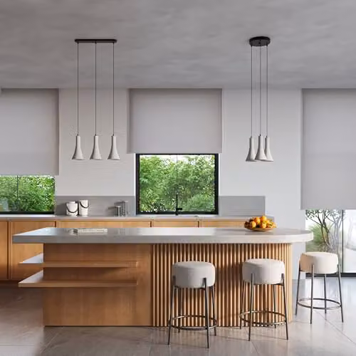 Sollux Lighting Industrial Concrete and Metal Pendant Lamp in Grey, W/D/H: 34 x 12 x 113 cm – 4