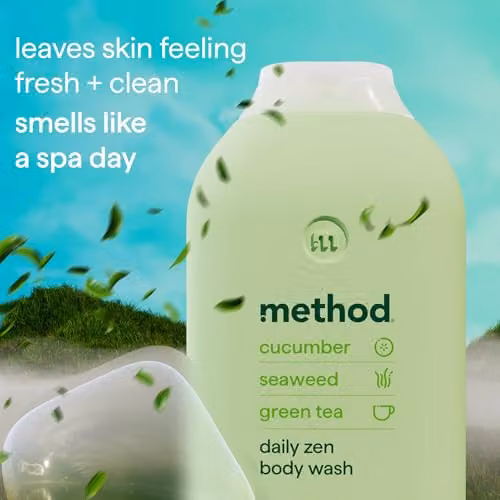 Method Daily Zen Body Wash Cucumber and Green Tea, 532ml – 2