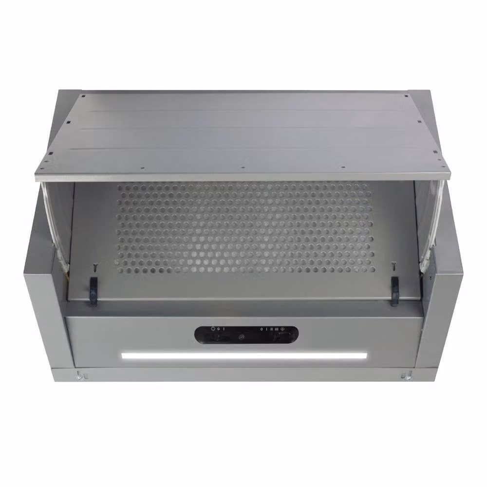SIA Silver Integrated Built In Under Cabinet Kitchen Cooker Hood with Activated Carbon Filter – 1
