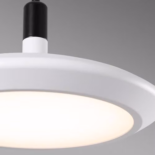 Netlighting Planet LED Dome Suspended Pendant Light, White, W/D/H: 30 x 30 x 137 cm – 4