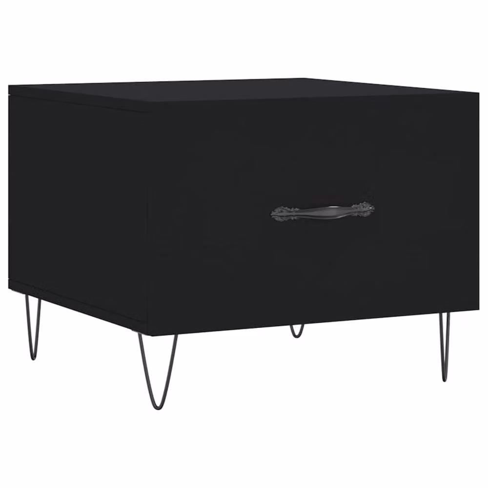 Berkfield Home Modern Black Square Coffee Table, W/D/H: 50 x 50 x 40 cm – 3