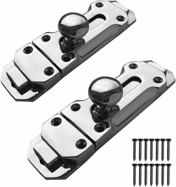 Golden Grace Silver Door Add Lock with Screws