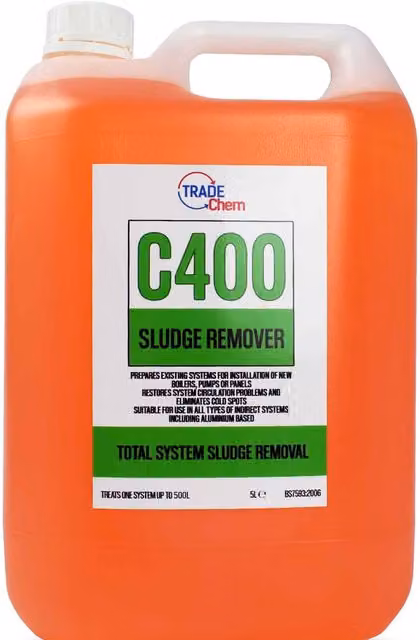 Trade Chemicals C400 Central Heating Sludge Remover, Orange, 5l